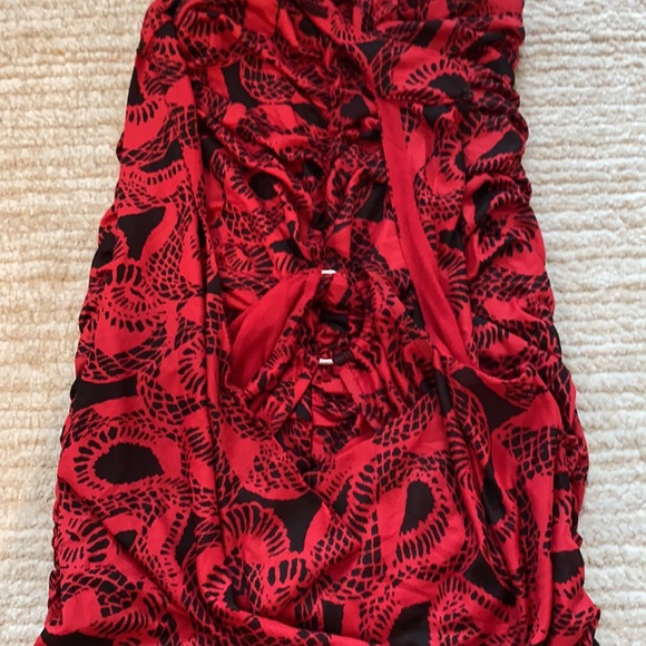 I am gia medusa snakeskin dress in red - Picture 4 of 5